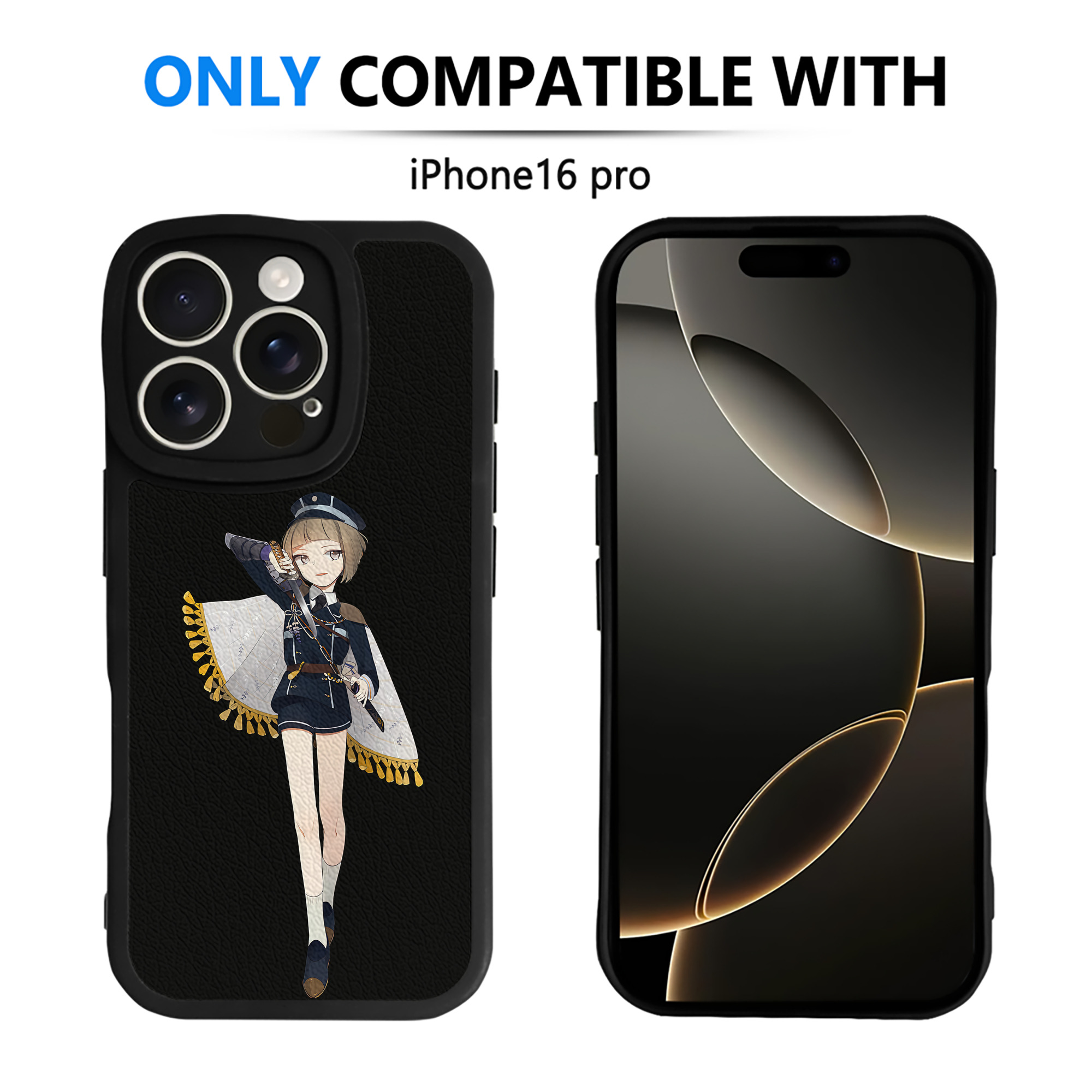 （画像用） 刀剣乱舞 Touken Ranbu 【iPhone 16シリーズ対応】シリコンスマホケース（レザー調） 材質：シリコン
